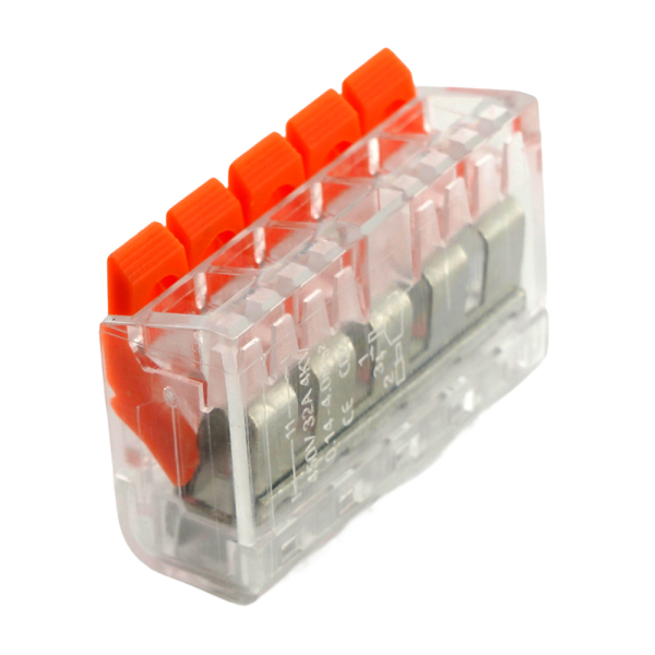 Универсальная компактная клемма 5-проводная STEKKER, LD221-415