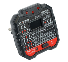 Тестер розеток и УЗО, питание от сети 230V, черный MTM HT106D 49997