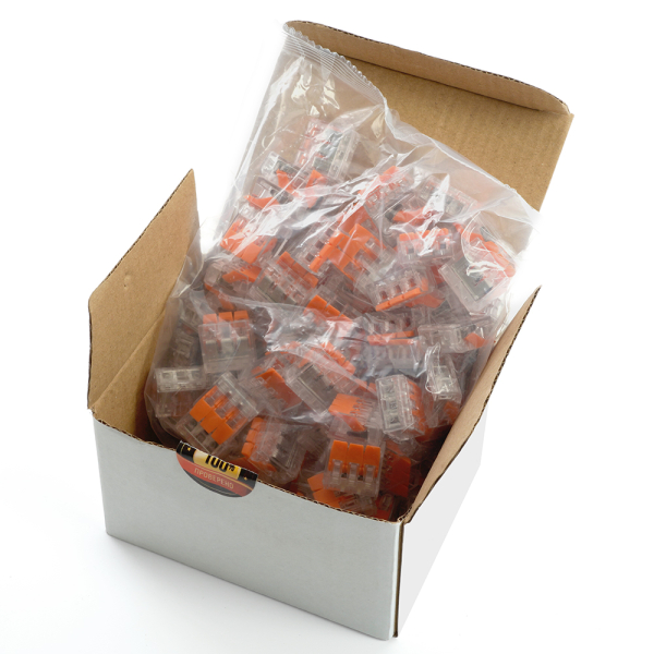 Универсальная компактная клемма 3-проводная STEKKER, LD221-413