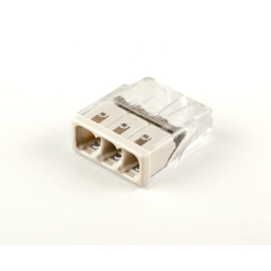 Клемма монтажная 3-проводная STEKKER  для 1-жильного проводника, LD2273-203 (5 штук в упаковке)