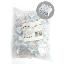 Клемма монтажная с/з Stekker, LD294-5103, для подключения фазных проводников 3 полюса, 3 контактные группы (3 ввода, 3 вывода на полюс) 32736