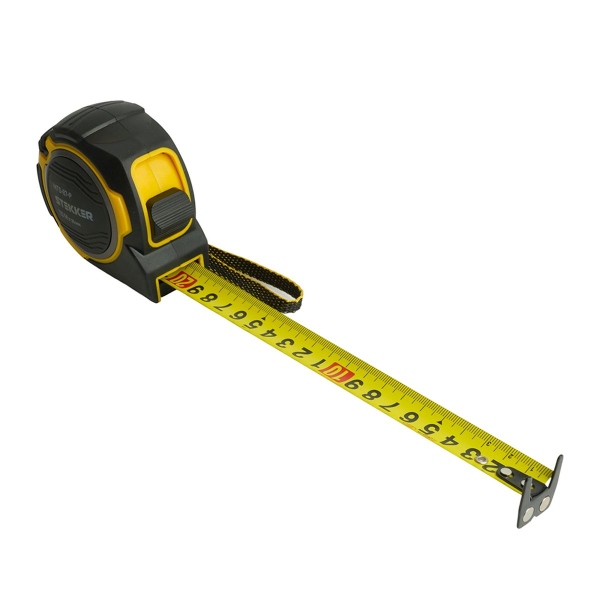 Рулетка, 7,5 м х 25 мм, магнит, II класс точности, двухстороннее нанесение, Stekker MTS-87-P 50211