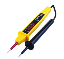 Тестер ступенчатой индикации напряжения STEKKER TST500-2  контактный двухполюсной до 500V, желтый