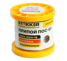Припой ПОС-61 с канифолью в бобине 100 гр APL61-100-1 50317