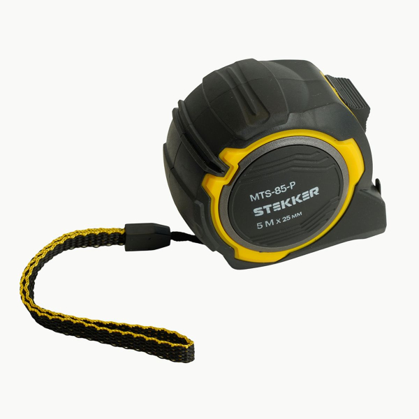 Рулетка, 5 м х 25 мм, магнит, II класс точности, двухстороннее нанесение, Stekker MTS-85-P 50210