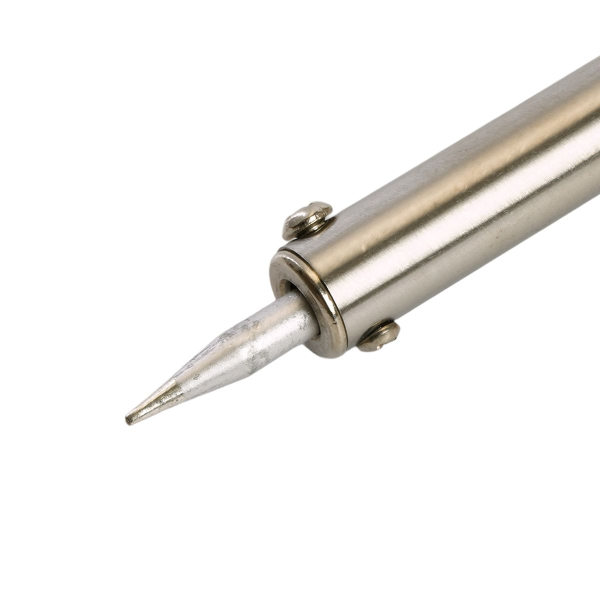 Паяльник 60W с кнопкой вкл., нихромовый нагреватель, долговечное жало, 230В PLE201- 60 49801