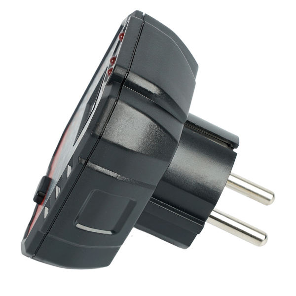Тестер розеток и УЗО, питание от сети 230V, черный MTM HT106D 49997