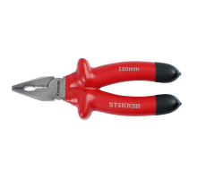 Плоскогубцы комбинированные диэлектрические Stekker, 180мм, PLE1-180-S 50502