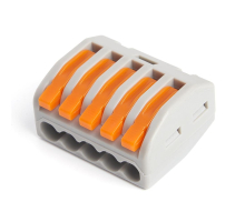 Клемма строительно-монтажная 5-проводная STEKKER, LD222-615