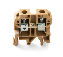 Зажим наборный изолированный (винтовой) ЗНИ - 10,0 (JXB10), бежевый STEKKER