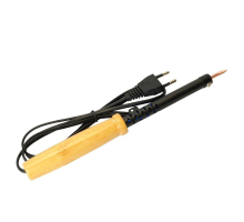 Паяльник с деревянной ручкой 30W, нихромовый нагреватель, долговечное жало, 230В Stekker PLE110-30 49983