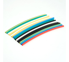 Набор термоусадочных трубок STEKKER HSHTS-210-10M, длина 10 см., коэф. усадки 2:1, (21шт в упаковке)