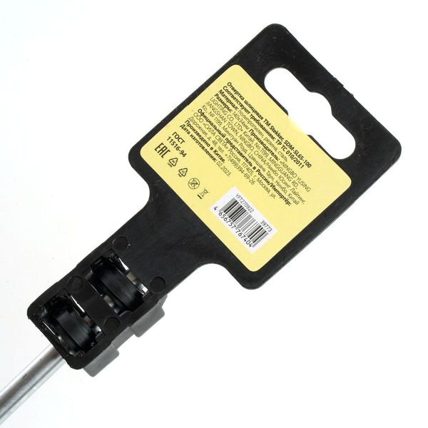 Отвертка шлицевая Stekker SL 6.5 х 100 мм Cr-V, SDM-SL65-100 39773