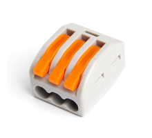 Клемма строительно-монтажная 3-проводная STEKKER, LD222-613