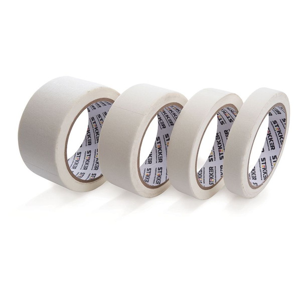 Малярная лента Stekker INTP7-48-25 48 мм, длина 25 м, на бумажной основе, белый 39152