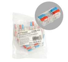 Клемма супер-компактная проходная серии 219 на 2 контакта Stekker,LD219-422, (DIY упак 10 шт) 49784