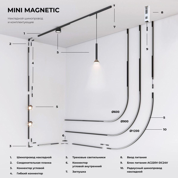 Коннектор гибкий Elektrostandard Mini Magnetic 85173/00 a065633