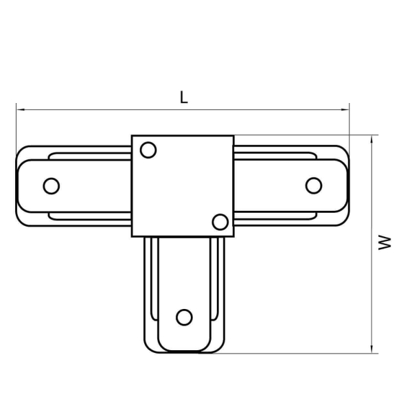 Коннектор T-образный Lightstar Barra 502136