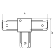 Коннектор T-образный Lightstar Barra 502136