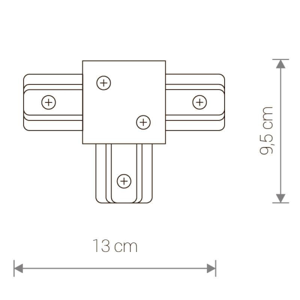 Коннектор T-образный Nowodvorski Profile Recessed 8835