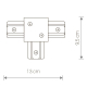 Коннектор T-образный Nowodvorski Profile Recessed 8835