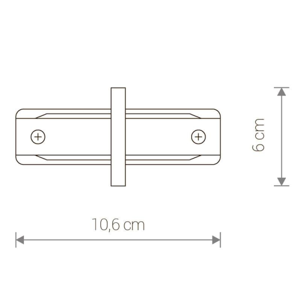 Коннектор прямой Nowodvorski Profile Recessed 8968