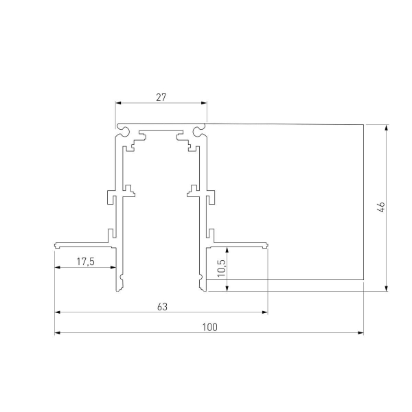 Коннектор L-образный Elektrostandard Slim Magnetic 85214/00 a067509