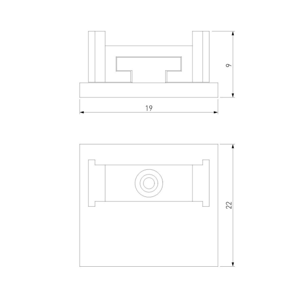 Заглушка Elektrostandard для накладного шинопровода Titan Line Magnetic 85230/00 (2 шт.) a069724