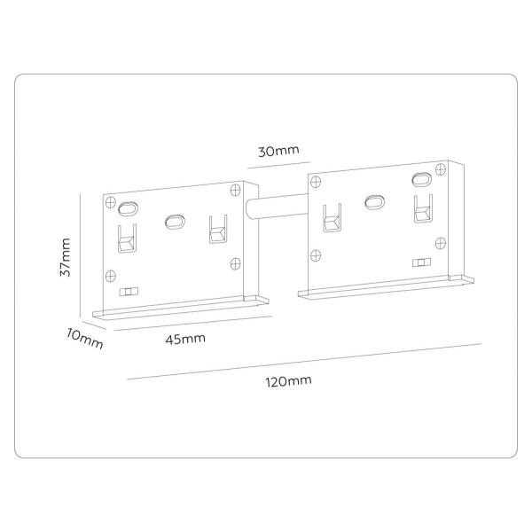 Коннектор питания прямой для шинопровода Ambrella Light TRACK SYSTEM GL2030