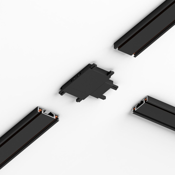 Соединитель четырёхсторонний для накладного шинопровода Elektrostandard Flat Magnetic 85003/00 черный a063738