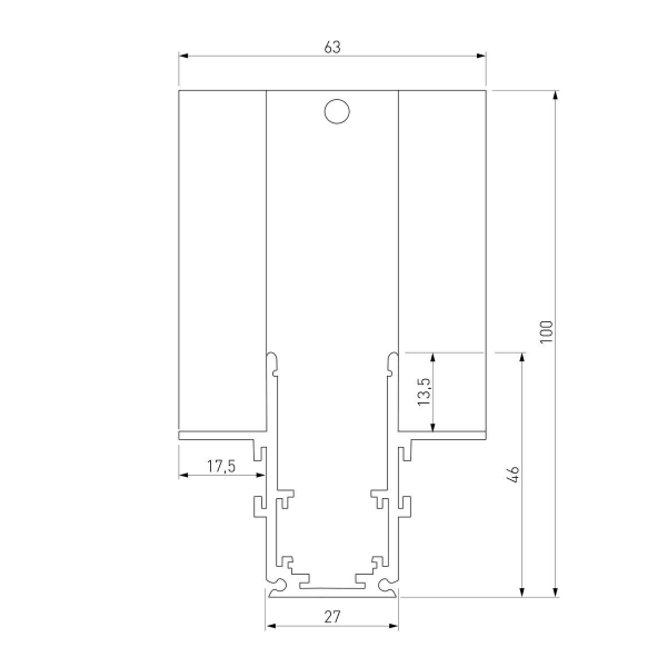 Коннектор L-образный внутренний Elektrostandard Slim Magnetic 85212/00 a067498