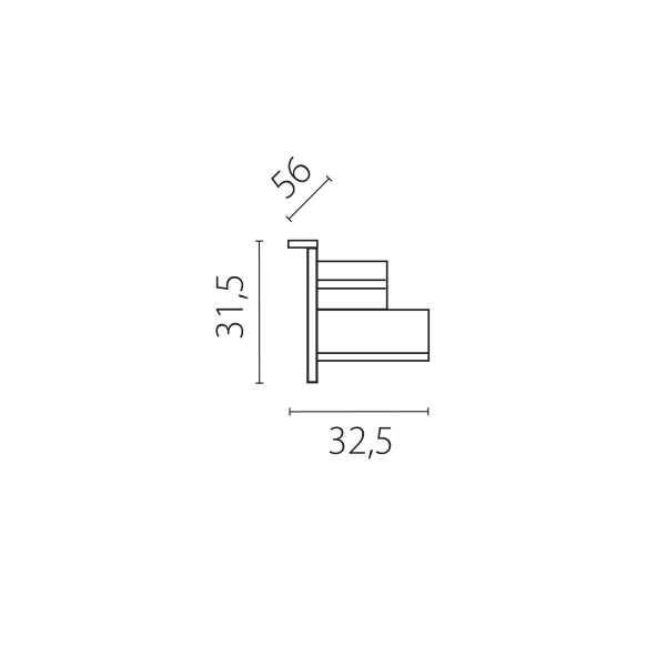 Заглушка боковая встраиваемая к треку 5030xx-R Quattro Lightstar 503166-R