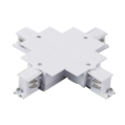 Соединение крестовое встраиваемое с подводом питания к треку 5030xx-R Quattro Lightstar 503146-R