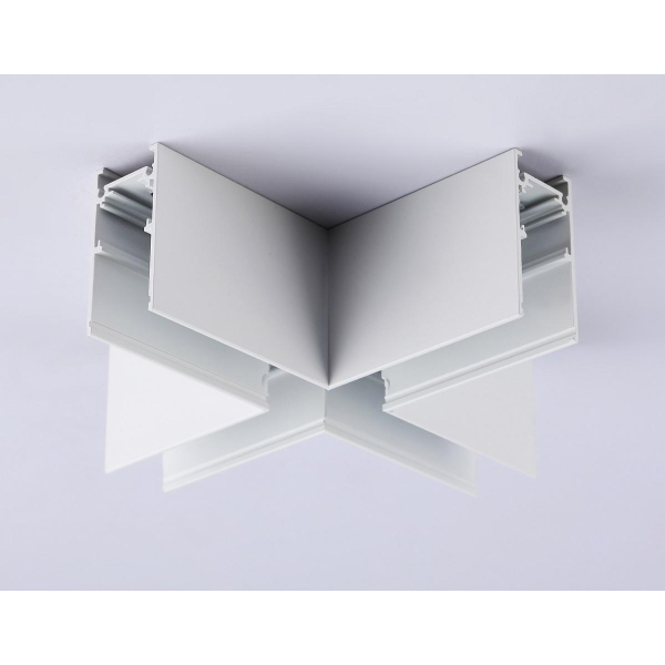 Коннектор X-образный для накладного шинопровода Ambrella light Track System Magnetic GL3375 Коннектор X-образный для накладного шинопровода Ambrella light Track System Magnetic GL3375