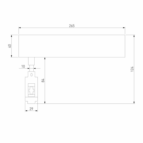 Декоративная стойка с вводом питания Elektrostandard Esthetic Magnetic 85140/00 a065432