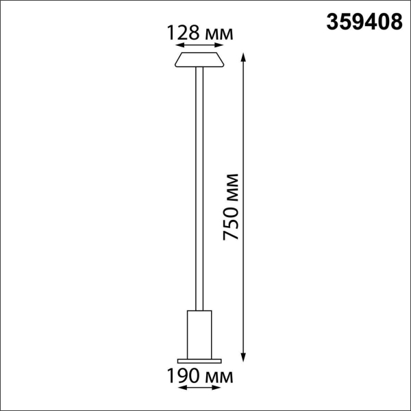 Уличный светодиодный светильник Novotech Street Elegance 359408