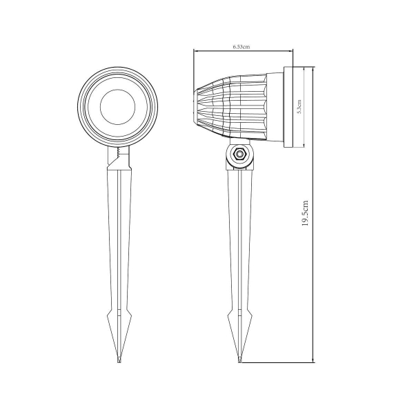 Ландшафтный светодиодный светильник Arte Lamp Elsie A1127IN-1BK