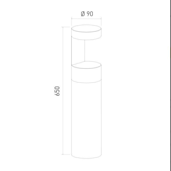 Уличный светодиодный светильник Elektrostandard Nimbus 35126/F черный a055641