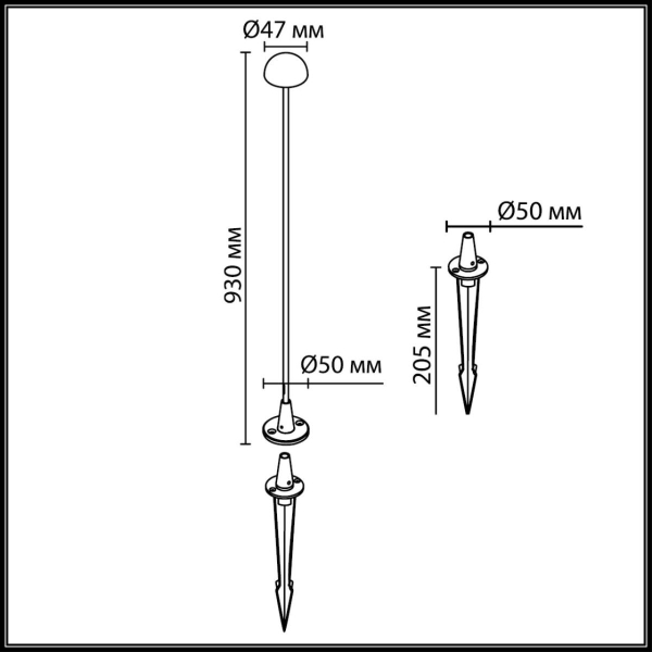 Уличный светильник Odeon Light Nature 7122/4GLB Уличный светильник Odeon Light Nature 7122/4GLB