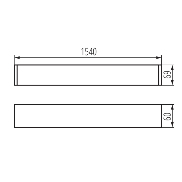 Линейный светильник Kanlux ALIN 4LED 1X150-B-NT 27426