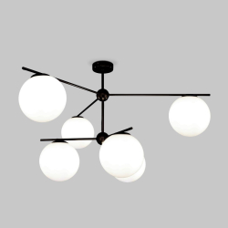 Потолочная люстра Eurosvet Marbella 60147/6 черный Smart