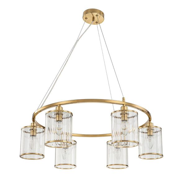 Подвесная люстра Indigo Dante 13022/6P Brass V000405 Подвесная люстра Indigo Dante 13022/6P Brass V000405