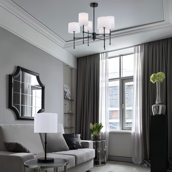 Подвесная люстра Eurosvet Notturno 60162/6 черный Smart