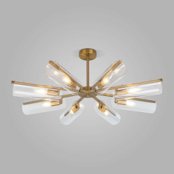 Потолочная люстра Eurosvet Trompeta 70144/8 латунь