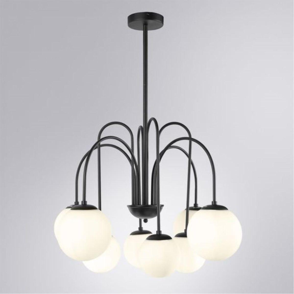 Подвесная люстра Arte Lamp Mebsuta A1675LM-8BK Подвесная люстра Arte Lamp Mebsuta A1675LM-8BK