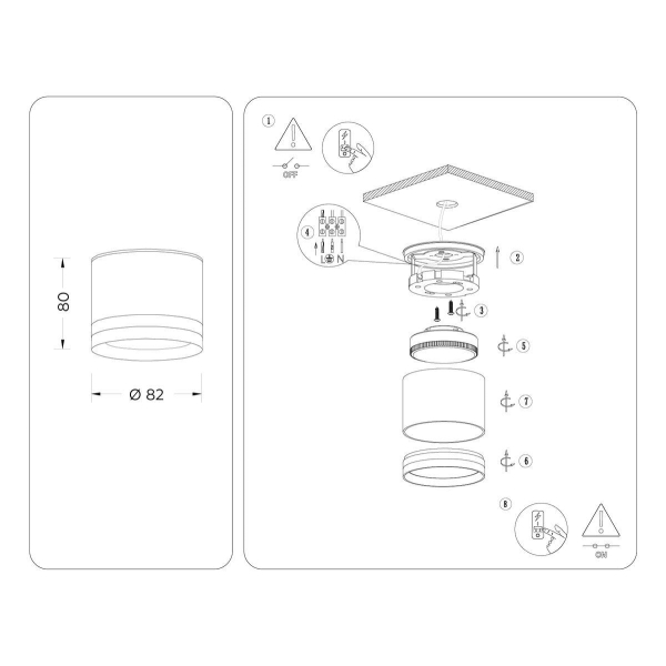 Потолочный светильник Ambrella light Techno Spot IP Protect TN6572