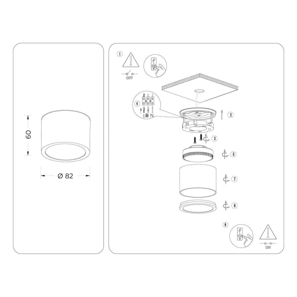 Потолочный светильник Ambrella light Techno Spot IP Protect TN6550