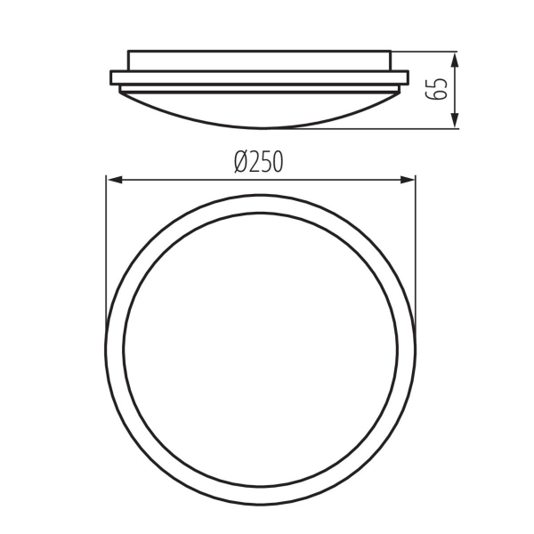 Настенно-потолочный светодиодный светильник Kanlux ORTE LED 18W-NW-O 29160 Настенно-потолочный светодиодный светильник Kanlux ORTE LED 18W-NW-O 29160
