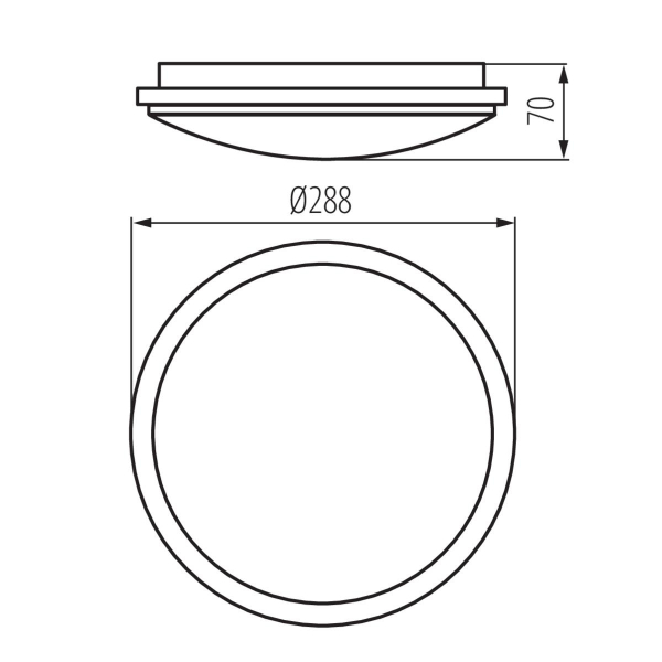 Настенно-потолочный светодиодный светильник Kanlux ORTE LED 24W-NW-O 29161 Настенно-потолочный светодиодный светильник Kanlux ORTE LED 24W-NW-O 29161