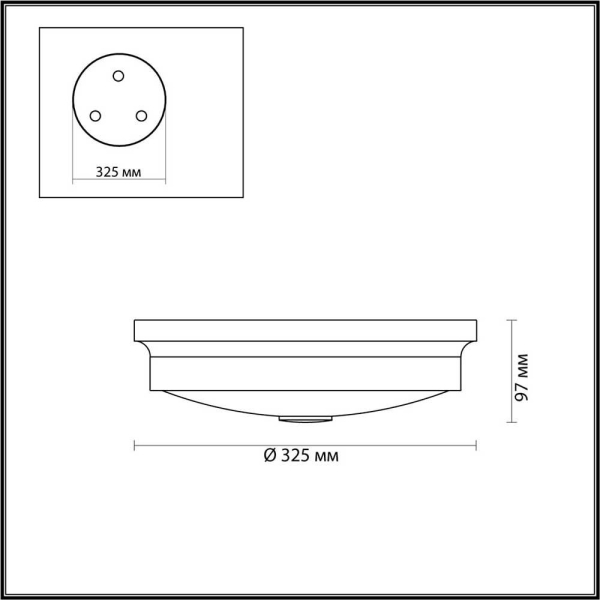 Настенно-потолочный светильник Odeon Light Walli Marsei 4825/3C